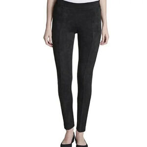 Andrew Marc Size Small High Rise Faux MicroSuede Black Leggings